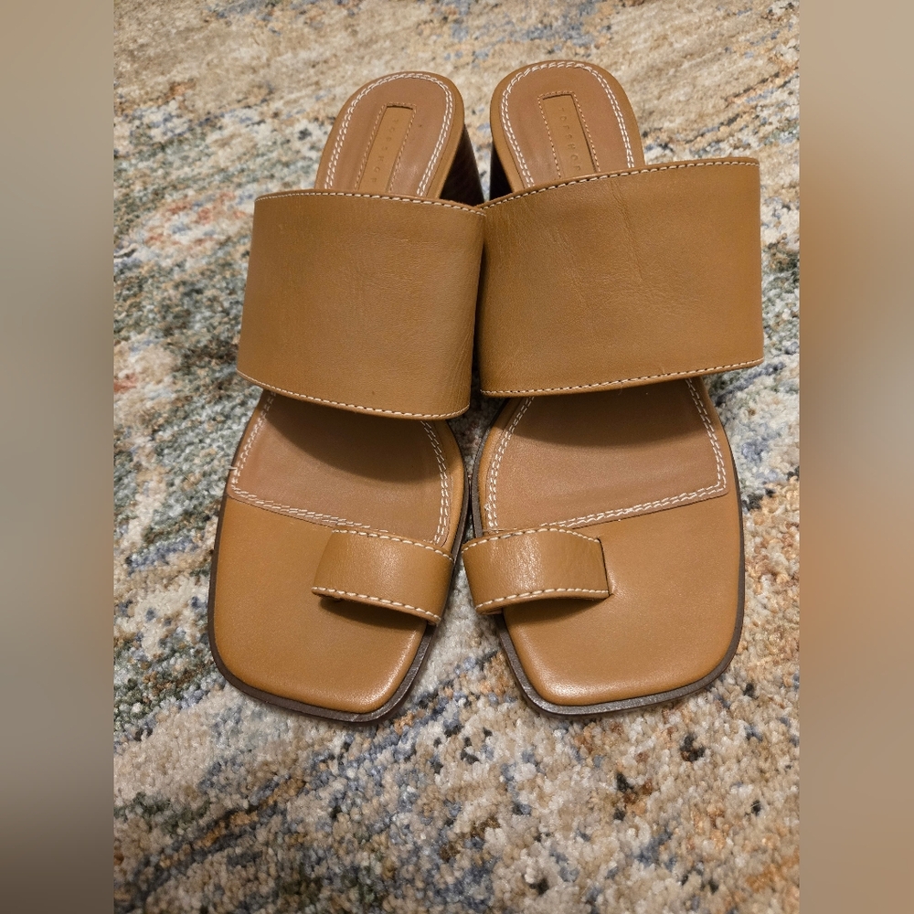 Topshop Leather Toe Ring Sandals 38/8 - Picture 3 of 3